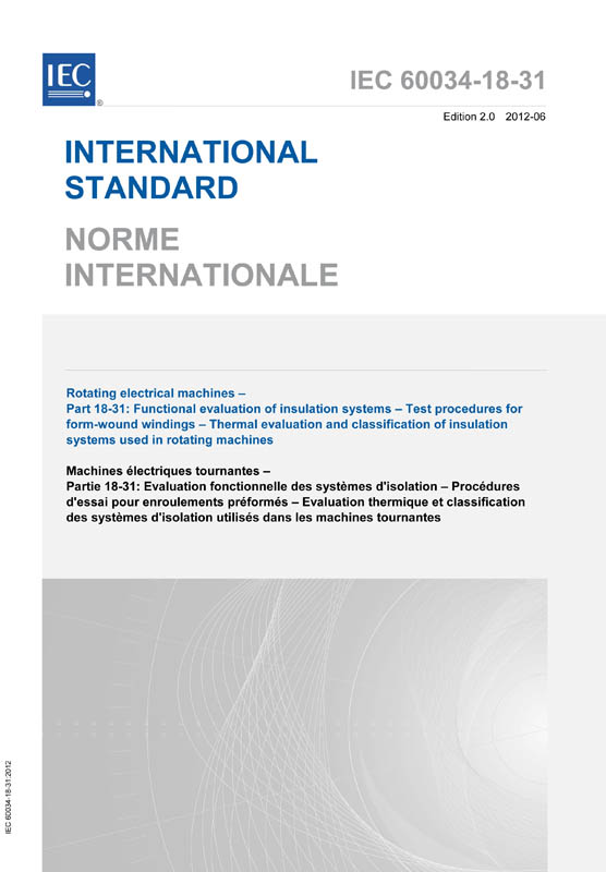 Cover IEC 60034-18-31:2012